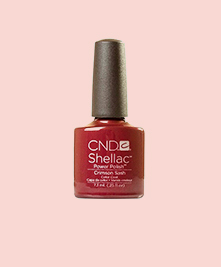 CND Shellac оттенок Crimson Sash 7,3 мл.